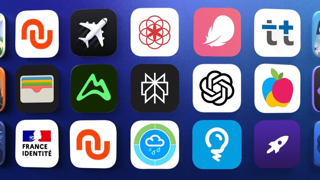 Maquette applications web et mobiles — grille d'apps React, Next.js et PWA